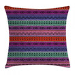 Geometric Colorful Pattern Art Printed Cushion Cover