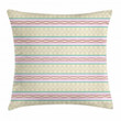 Curlicues Lines Colorful Pattern Printed Cushion Cover