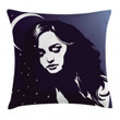 Ombre Dreaming Woman Night Printed Cushion Cover Home Decor