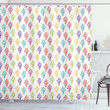 Colorful Sketchy Drawn Pattern Shower Curtain Home Decor