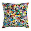 Geometric Mosaic Motif Art Pattern Printed Cushion Cover