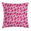Pop Style Strawberry Art Printed Cushion Cover