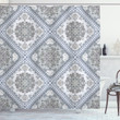 Persian Swirl Pattern Shower Curtain Home Decor