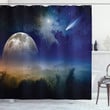 Clouds Full Moon Sky Pattern Shower Curtain Home Decor