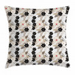 Exotic Tropical Petals Pattern Printed Cushion Cover