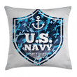 Naval Ship Marine Us Navy Pattern Printed Cushion Cover