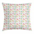 Pastel Sky Elements Kids Pattern Printed Cushion Cover