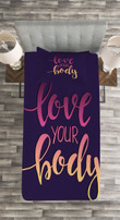 Love Your Body Positive 3D Printed Bedspread Set