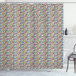 Hand Drawn Crystal Pattern Shower Curtain Home Decor
