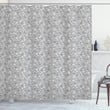 Gray Engineering Theme Pattern Shower Curtain Home Decor