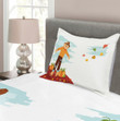Scarecrow And Fruits 3D Printed Bedspread Set