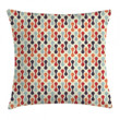 Vertical Abstract Form Art Printed Cushion Cover