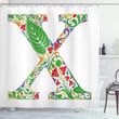 X Lively Colors Exotic Shower Curtain Home Decor