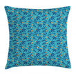 Surreal And Whimsical Birdies Pattern Art Printed Cushion Cover