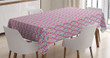 Rough Paintbrush Style Printed Tablecloth Home Decor