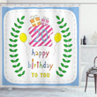 Birthday 20 Years Celebration Shower Curtain Home Decor