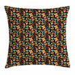 Graphic Summer Composition Art Pattern Printed Cushion Cover