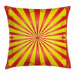 Retro Flyer Background Printed Cushion Cover Home Decor