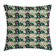 Garden Design Branch Flower Pattern Printed Cushion Cover