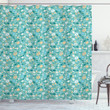 Cartoon Of Flowers Pattern Shower Curtain Home Decor