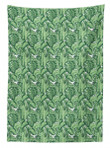 Plantain Leaves Design Printed Tablecloth Home Decor