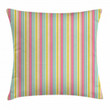 Cheerful Vertical Striped Colorful Pattern Cushion Cover