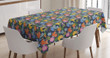 Avian Fox Spring Flowers Pattern Printed Tablecloth Home Decor