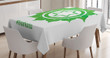 Green Chakra Meditation Printed Tablecloth Home Decor