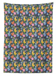Avian Fox Spring Flowers Pattern Printed Tablecloth Home Decor