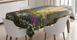 Flowers Blossoms Scene Printed Tablecloth Home Decor