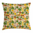 Colorful Pound Signs Art Printed Cushion Cover