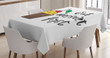 Cherry Top Cupcake Cartoon Printed Tablecloth Home Decor