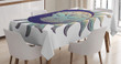 Boho Sun And Crescent Pattern Printed Tablecloth Home Decor