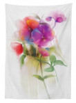 Blooming Orchid Pastel Printed Tablecloth Home Decor
