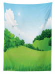 Forest Hills With Scenic View Printed Tablecloth Home Decor