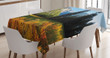 Birds Over Mountains Printed Tablecloth Home Decor