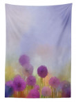 Onion Flowers Pastel Printed Tablecloth Home Decor