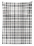 Vertical Line Square Pattern Art Printed Tablecloth Home Decor