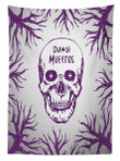 Spooky Gothic Halloween Purple Printed Tablecloth Home Decor