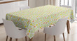 Tiny Twiggy Tulip Flowers Printed Tablecloth Home Decor