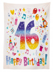 Teen Celebration Pattern Printed Tablecloth Home Decor