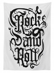 Vintage Rock And Roll Printed Tablecloth Home Decor