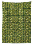 Khokhloma Floral Motifs Printed Tablecloth Home Decor