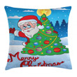 Tree Snowy Forest Pine Tree Art Printed Cushion Cover