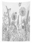 Flowers Garden Scenery Printed Tablecloth Home Decor