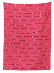 Parallel Pinkish Waves Printed Tablecloth Home Decor
