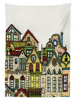Old Town View Art Printed Tablecloth Home Decor