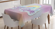 Gay Pride Clouds And Rainbow Printed Tablecloth Home Decor
