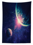 Outer Space Mars Planets Printed Tablecloth Home Decor