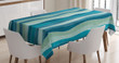 Grunge Wave Pattern Printed Tablecloth Home Decor